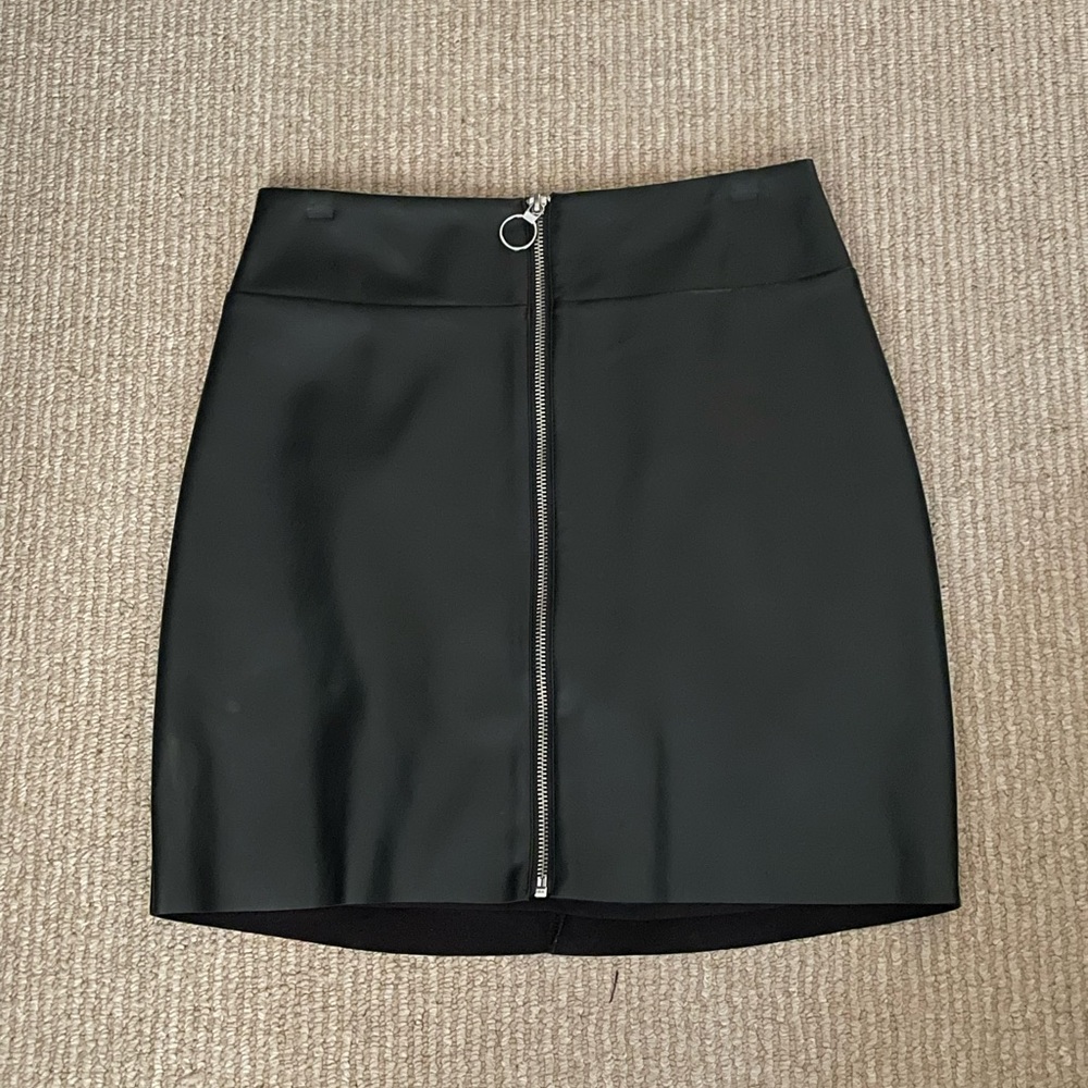 NWOT Express Vegan Leather Skirt